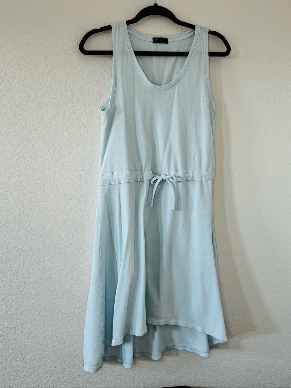 GAP Tie Waist Daybreak Dress Light Blue